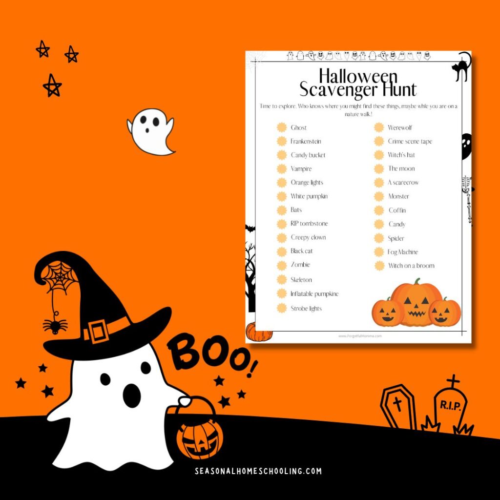 Halloween scavenger hunt
