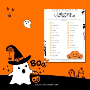 Halloween scavenger hunt