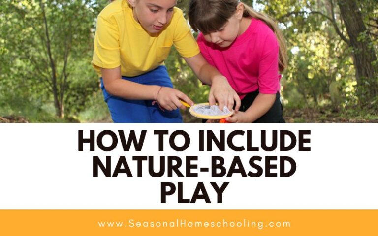 How to Include Nature-Based Play