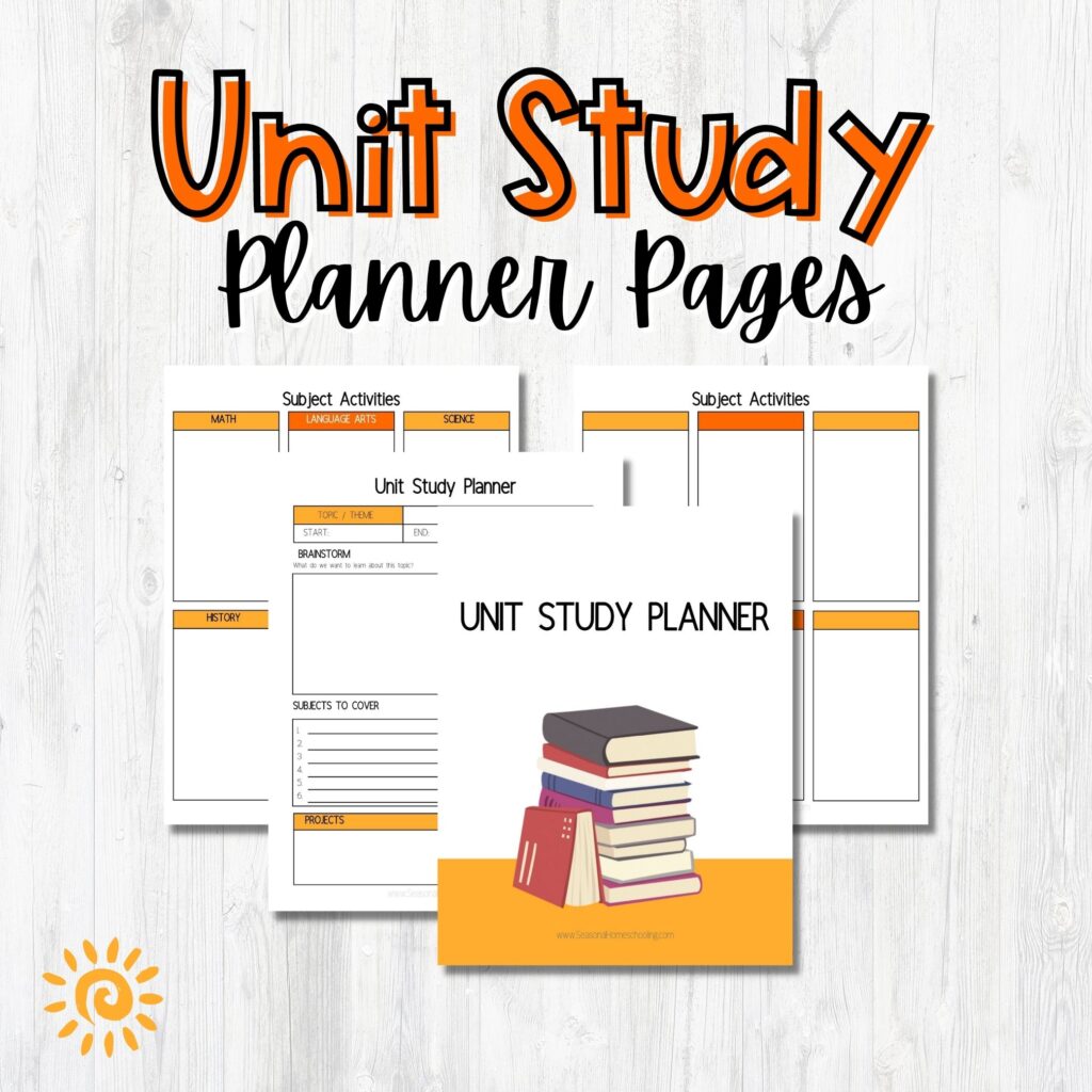 Unit Study Planner