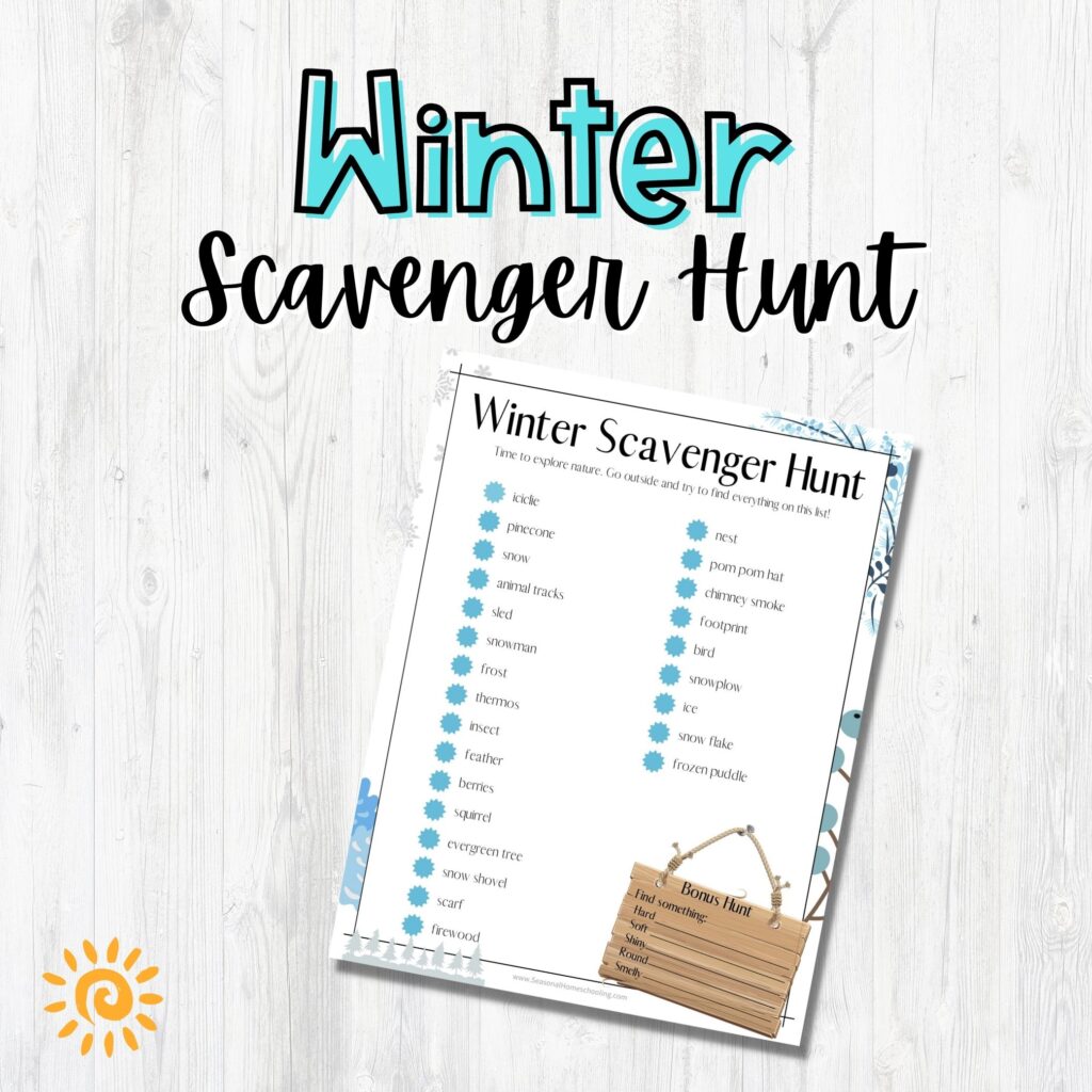 winter scavenger hunt sample