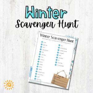 winter scavenger hunt sample