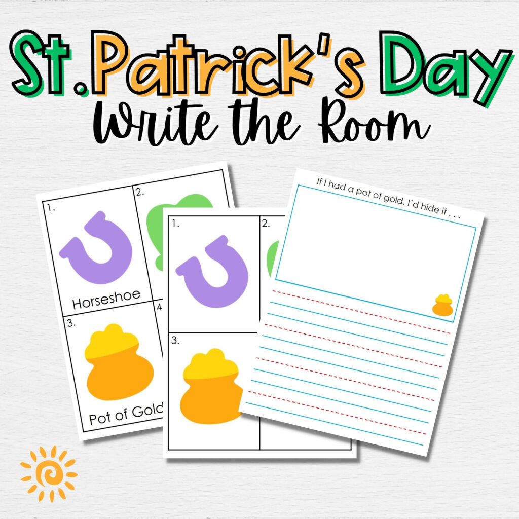 St. Patrick's Day Write the Room sample