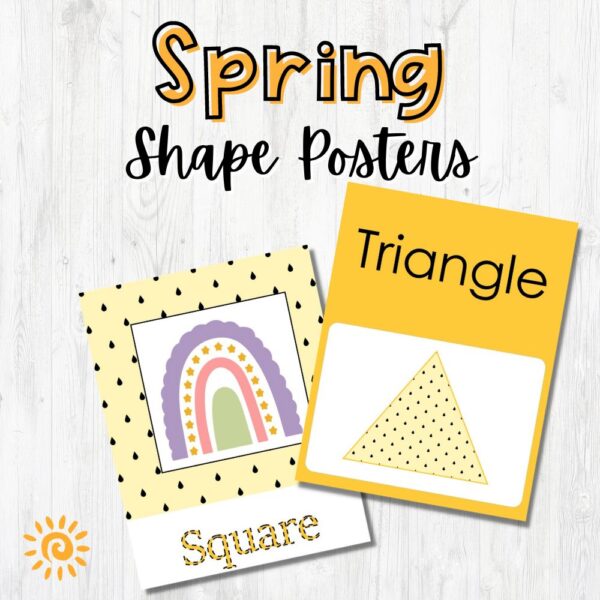 Spring Shape Posters samples