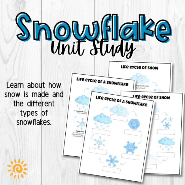 Snowflake Unit Study sample pages