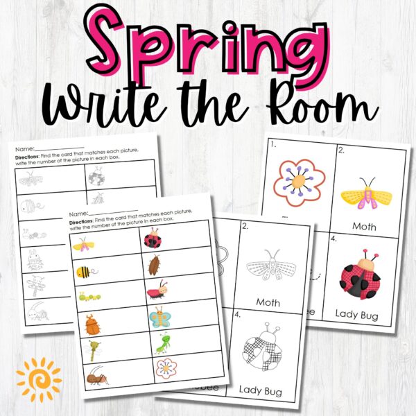 Spring Write the Room page samples