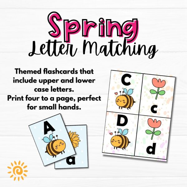 Spring Letter Match samples