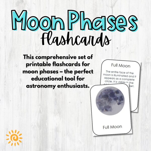 moon phases sample card