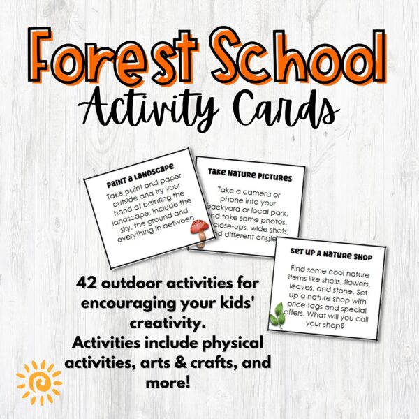 Forest School Cards samples