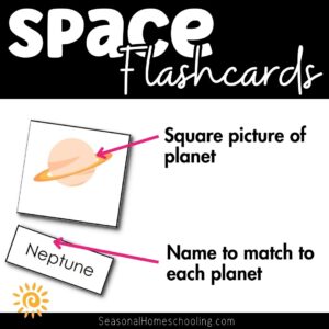 space flashcard samples