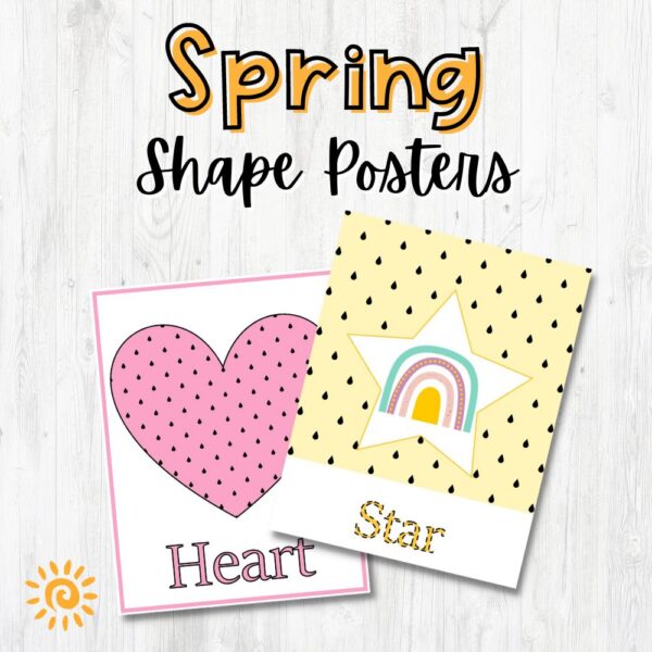 Spring Shape Posters samples