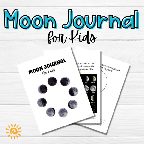 Moon Journal for Kids sample pages