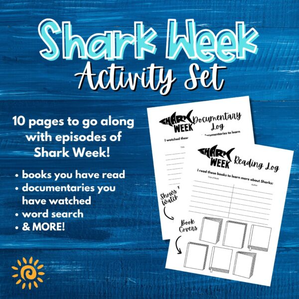 Shark Week Activity Set sample pages