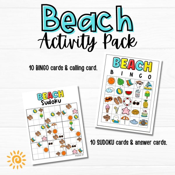Beach Activity Pack sample pages