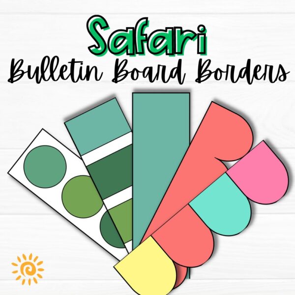 Safari Bulletin Board Borders samples