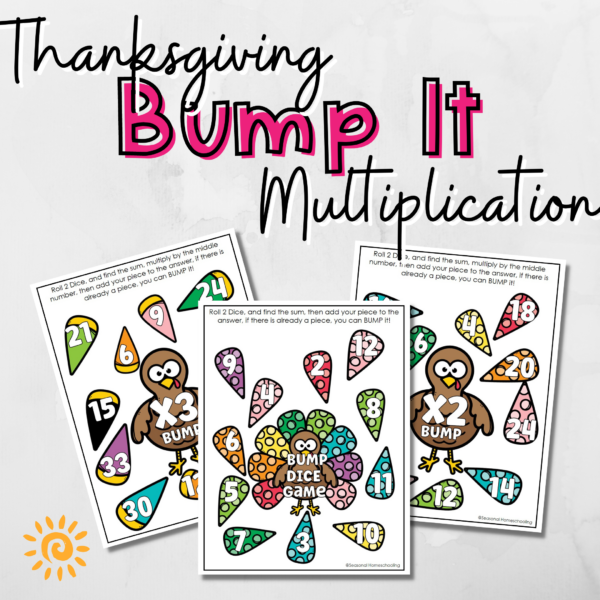 Thanksgiving Turkey Bump Dice Game sample pages