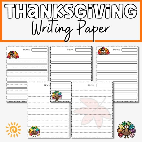 Thanksgiving Writing Papers sample pages