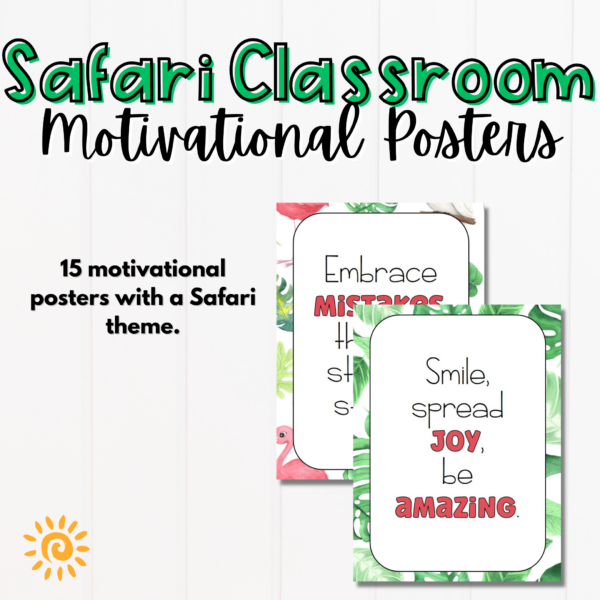 safari motivational Posters samples
