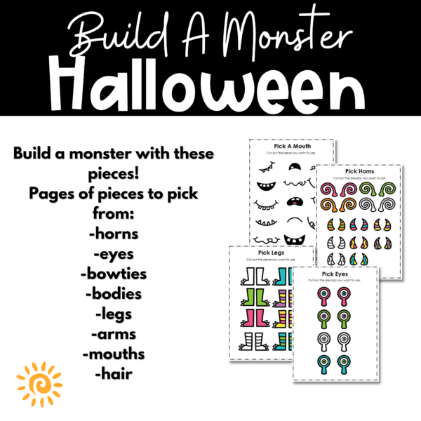 Build A Monster sample of pages