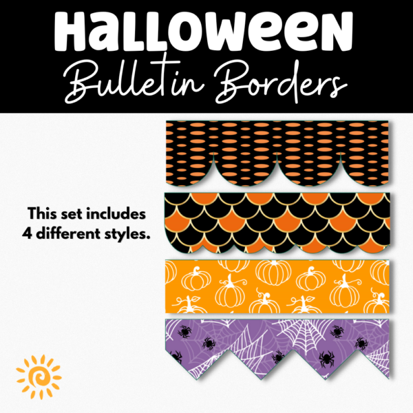 Halloween Bulletin Board Borders samples