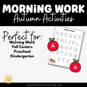Morning Work - Autumn Theme samples