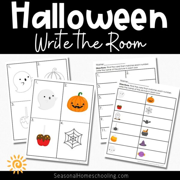 Halloween Write the Room samples