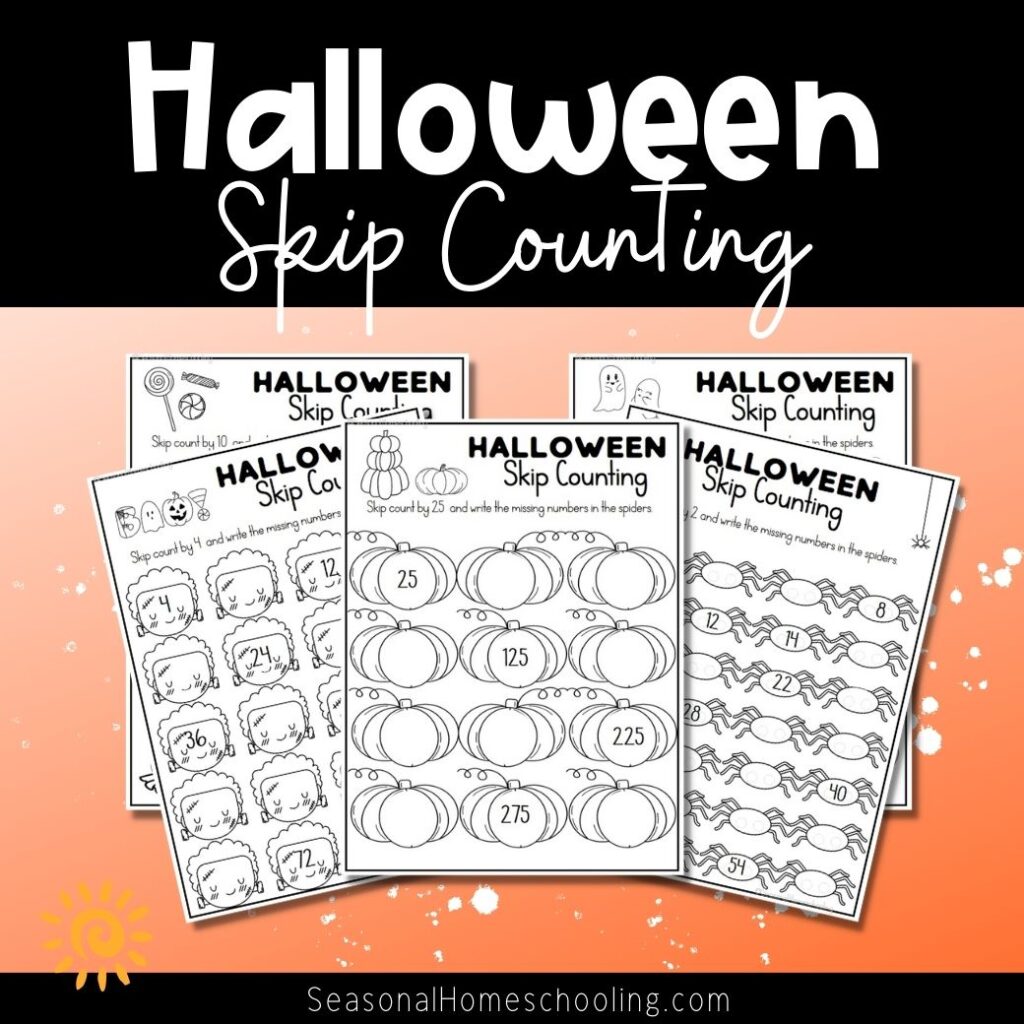 Halloween Skip Counting samples