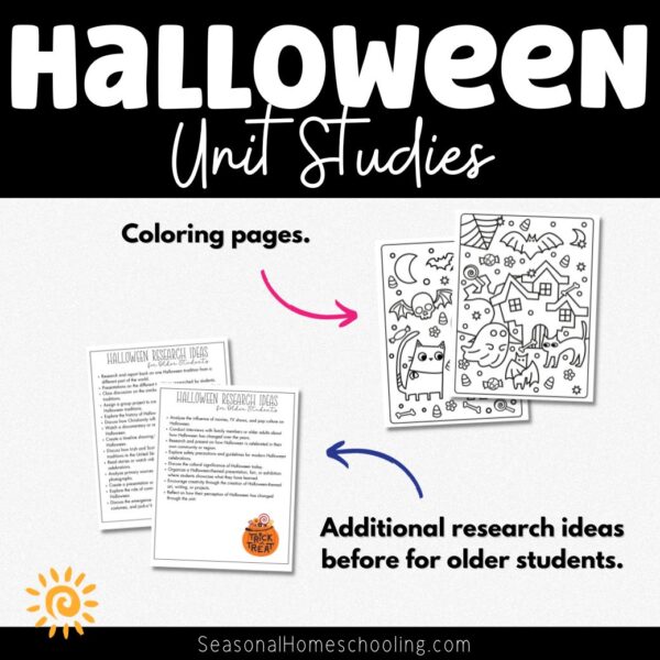 Halloween Unit Study samples