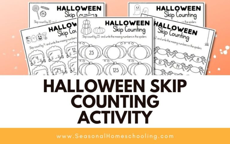 Halloween Skip Counting Activity: A Fun Exercise for Kids