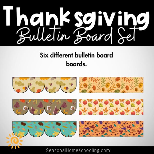 Thanksgiving Bulletin Board Set sample pages