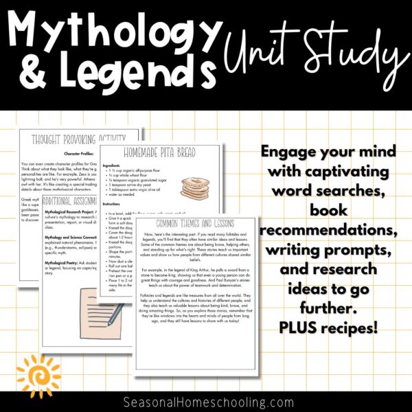 Mythology and Legends Unit Study Samples
