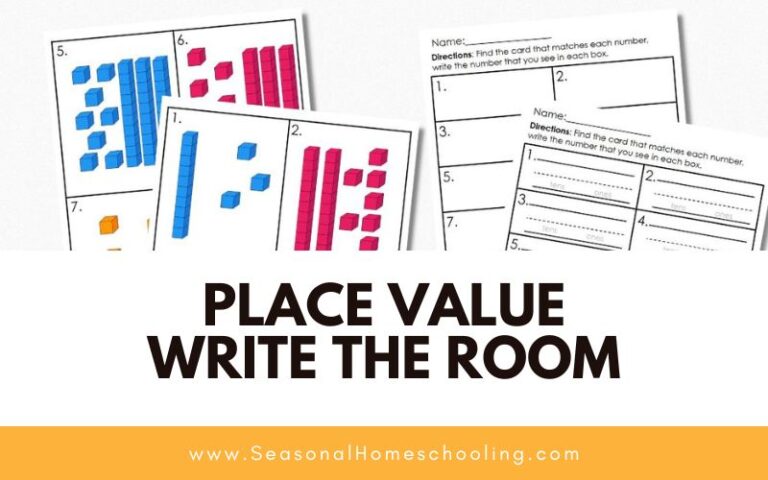 Place Value Write the Room Activity for Kids
