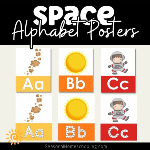 Space Classroom Decor Alphabet Posters samples
