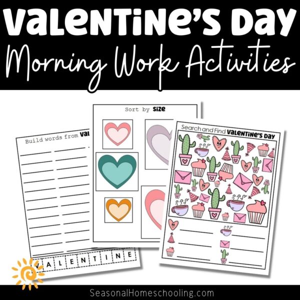Valentine's Day Morning Work Activities