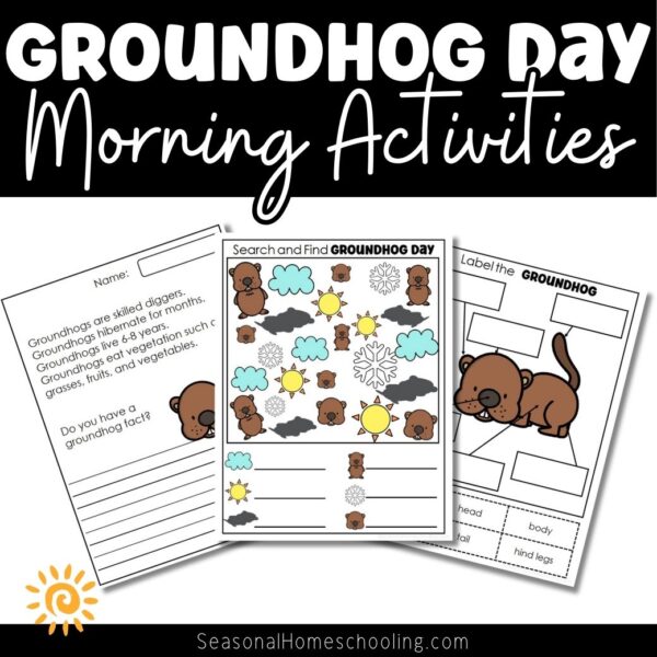 Groundhog Day Activities Set