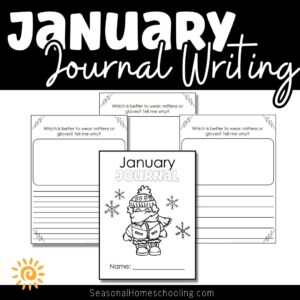 January Journal Writing sample pages