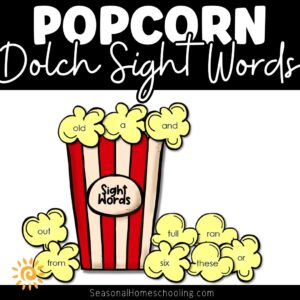 Popcorn Sight Words product sample