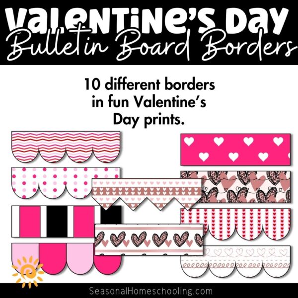 Valentine's Day Bulletin Board Borders