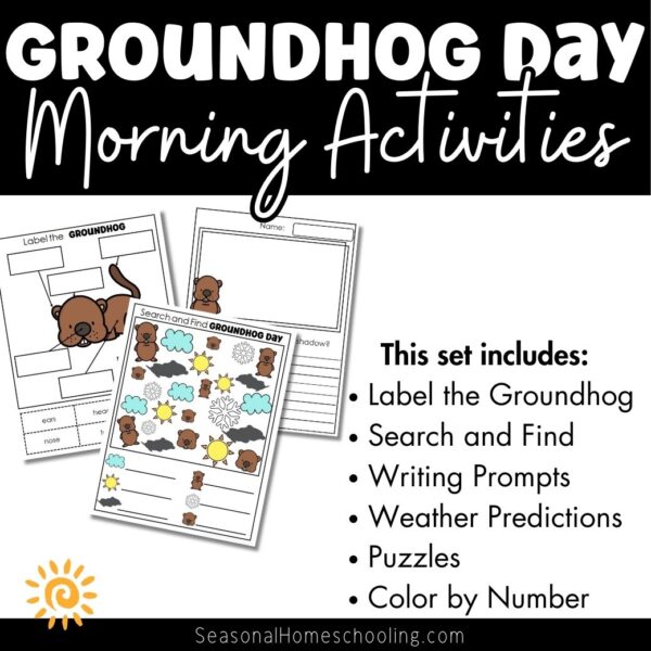 Groundhog Day Activities Set Printable samples
