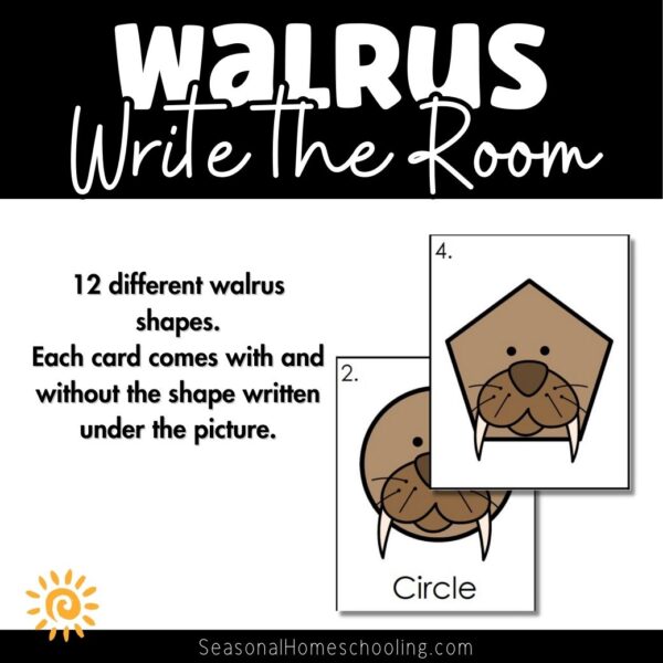 Walrus Write the Room samples of printable
