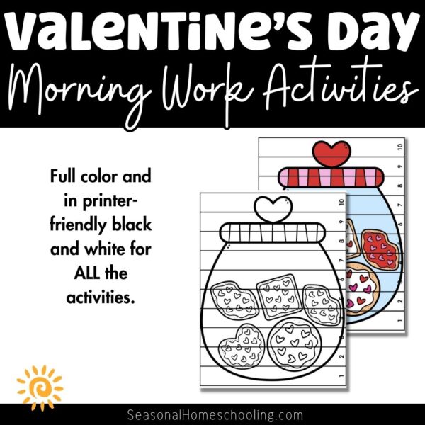 Valentine's Day Morning Work Activities samples