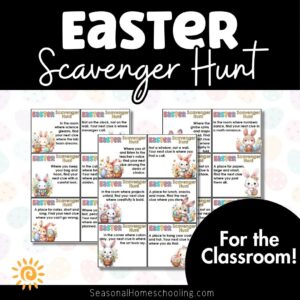 Easter Scavenger Hunt for the Classroom Printable samples