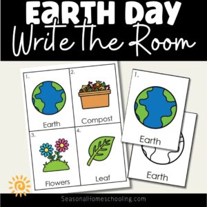 Earth Day Write the Room page samples