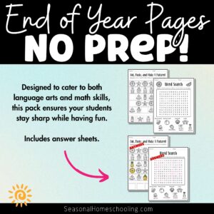 End of Year Activity Pages | Summer Activity Packet - Image 3