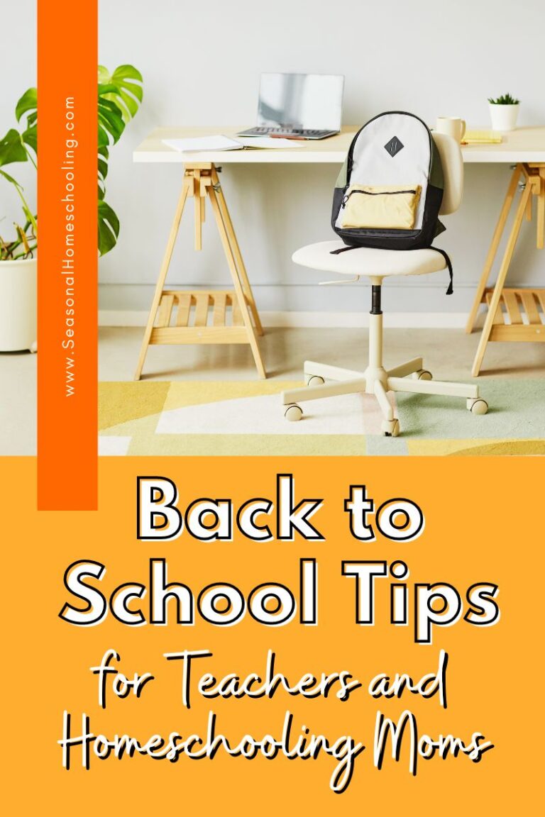 Back to School Tips for Teachers and Homeschooling Moms
