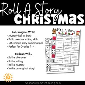 Christmas Roll A Story | Story Elements Graphic Organizer | Writing Center - Image 3