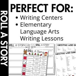 Christmas Roll A Story | Story Elements Graphic Organizer | Writing Center - Image 4