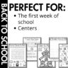 Back to School No Prep Activity Pack