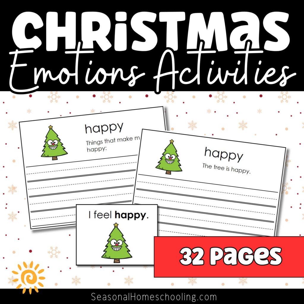 Christmas Tree Emotions page samples