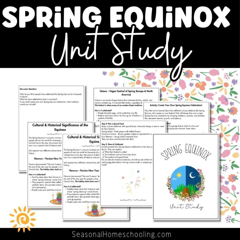 Spring Equinox Unit Study | Science, STEM, and Nature Activities